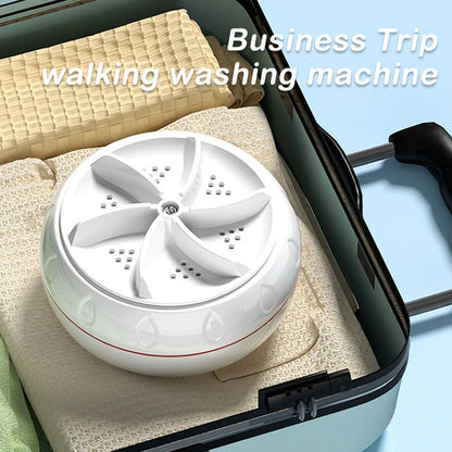 Mini Ultrasonic USB Turbo Washer for Travel & Home
