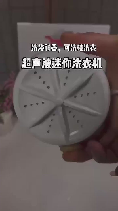Mini Ultrasonic USB Turbo Washer for Travel & Home